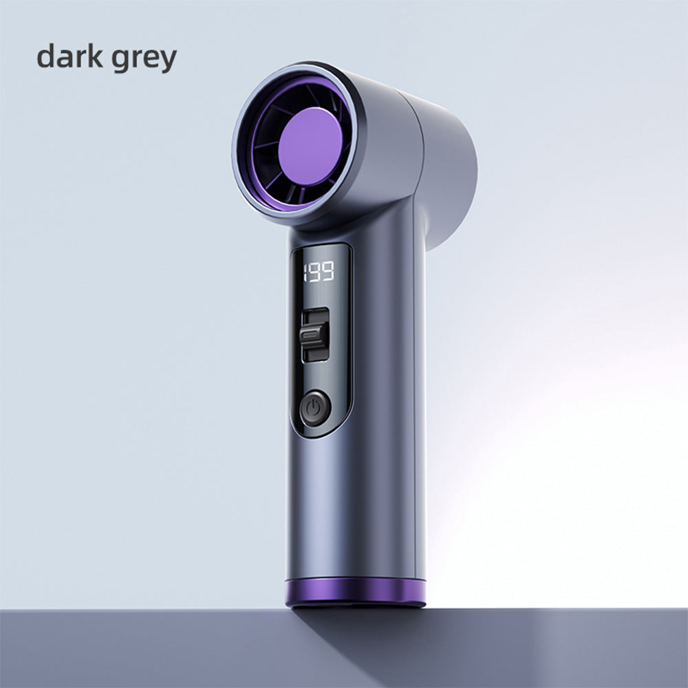 Rechargeable Electric Handheld Fan 199 Speeds Adjustable Portable Outdoor Mini Air Cooling Turbo Fan Personal Fan with Lanyard