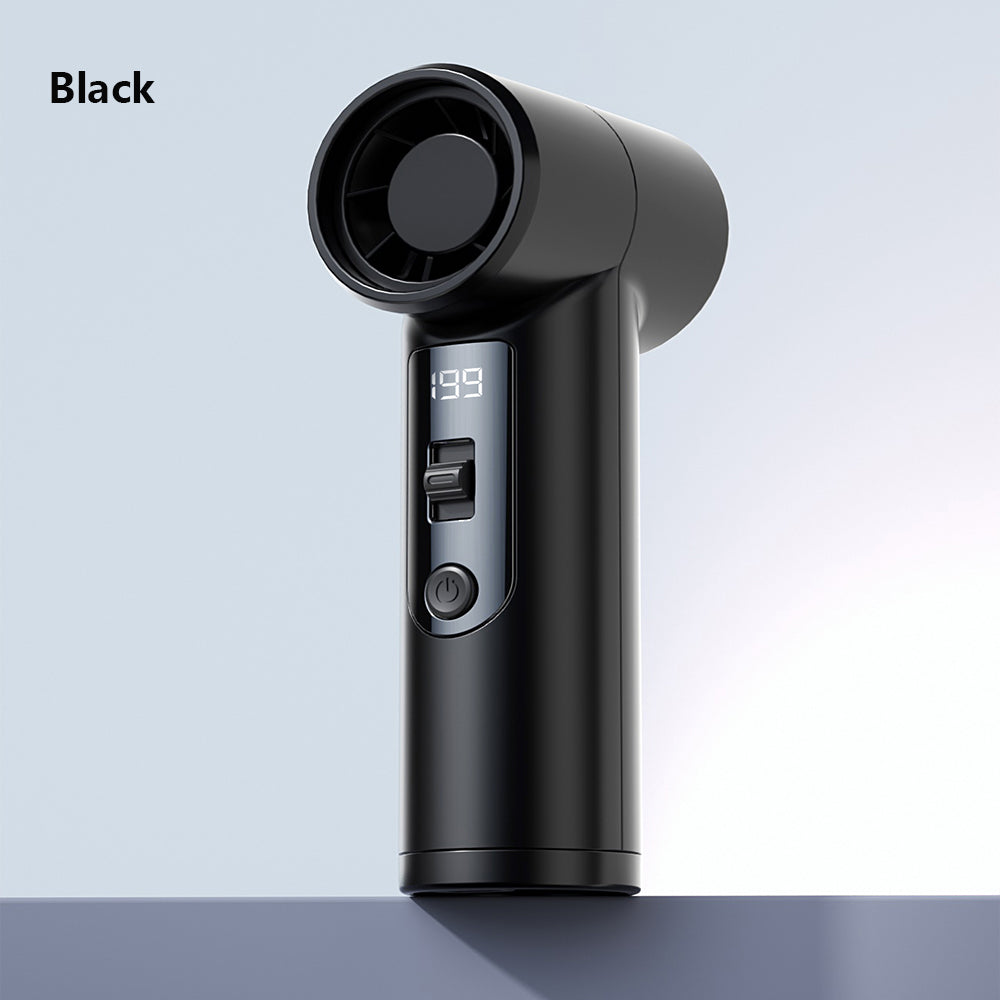 Rechargeable Electric Handheld Fan 199 Speeds Adjustable Portable Outdoor Mini Air Cooling Turbo Fan Personal Fan with Lanyard