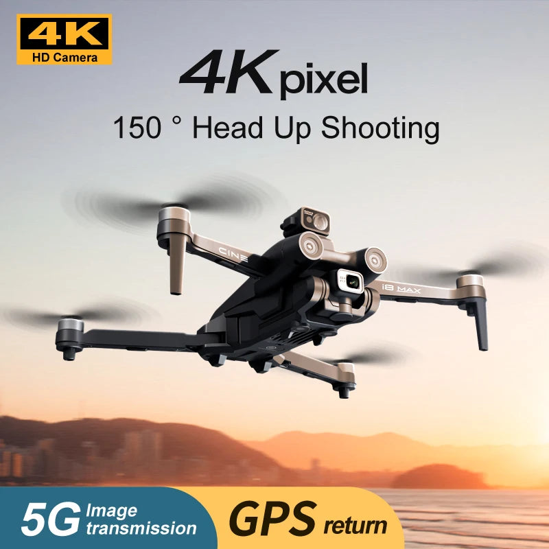 I8 Max Drone 4k Hd Aerial Camera GPS Positioning and Obstacle Avoidance Brushless Gimbal Optical Flow I8 MAX Drone
