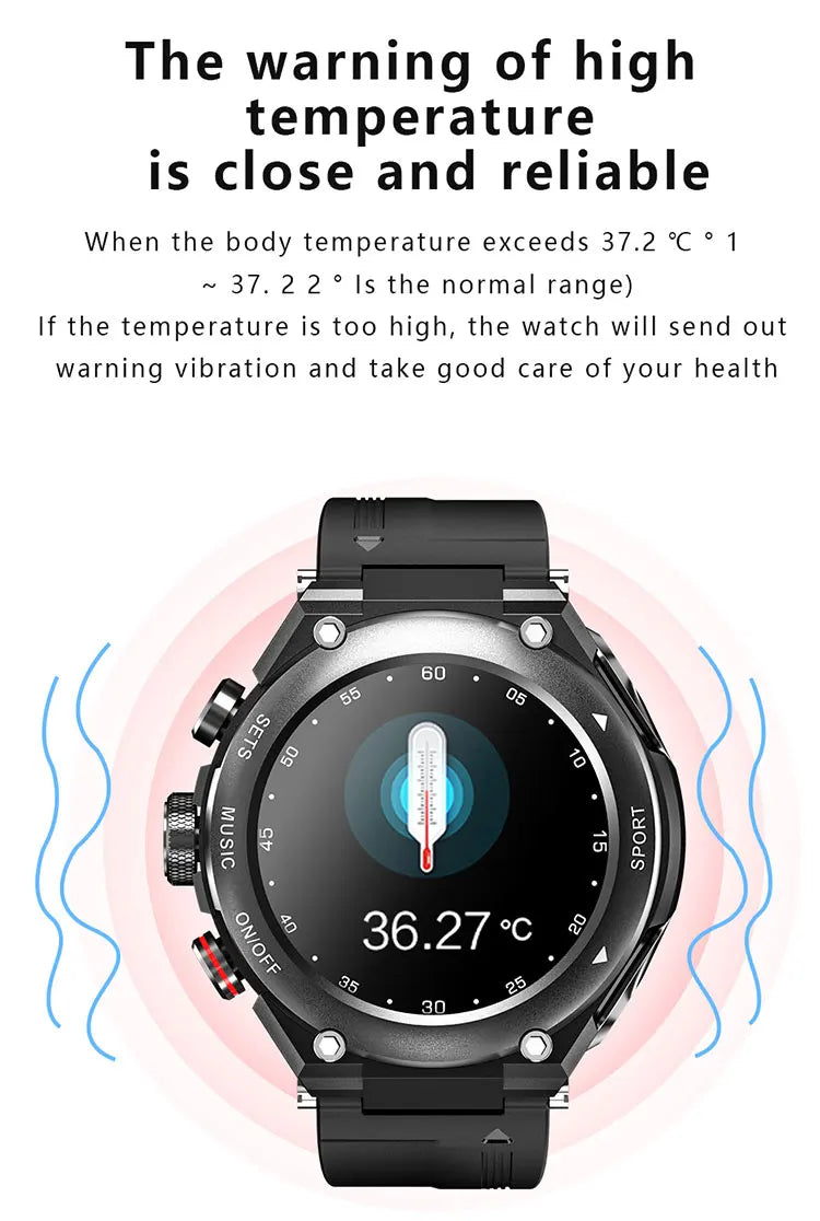 T92 Smart Watch with Earbuds 2-in-1 Music Player Heart Rate & Blood Pressure Monitor Waterproof IP67 Answer Calls with Earphones