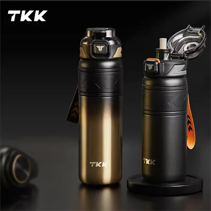 600ml 1000ml 16oz 32oz 316 Stainless Steel Thermos with Straw Vaccum Insulated Thermo Sport Bottle Double Wall Coffee Bottle