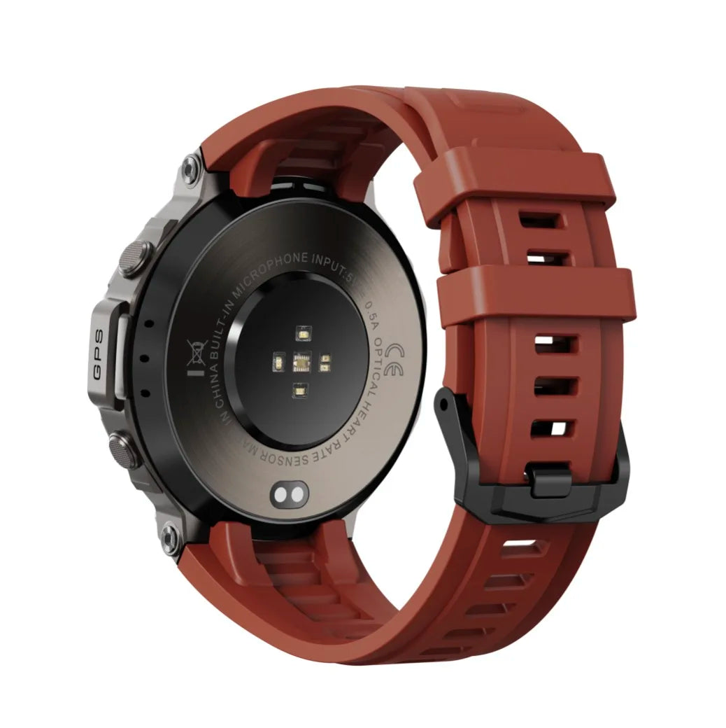 DM58 Round Smartwatch GPS Smart Watch for Men Waterproof 5ATM Water Sports Surfing, Diving, Paragliding, Swimming
