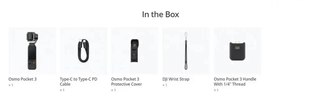 DJI Osmo Pocket 3 Creator Combo Pocket Sized 3-axis Stabilized Handheld Camera Hdr Video Stereo Recording