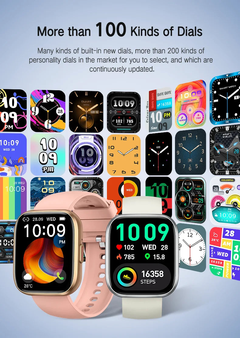 New 2024 Customized P114 Multilingual Translation Smart Watch with Multiple Exercise Modes Health Monitor Sport Watch