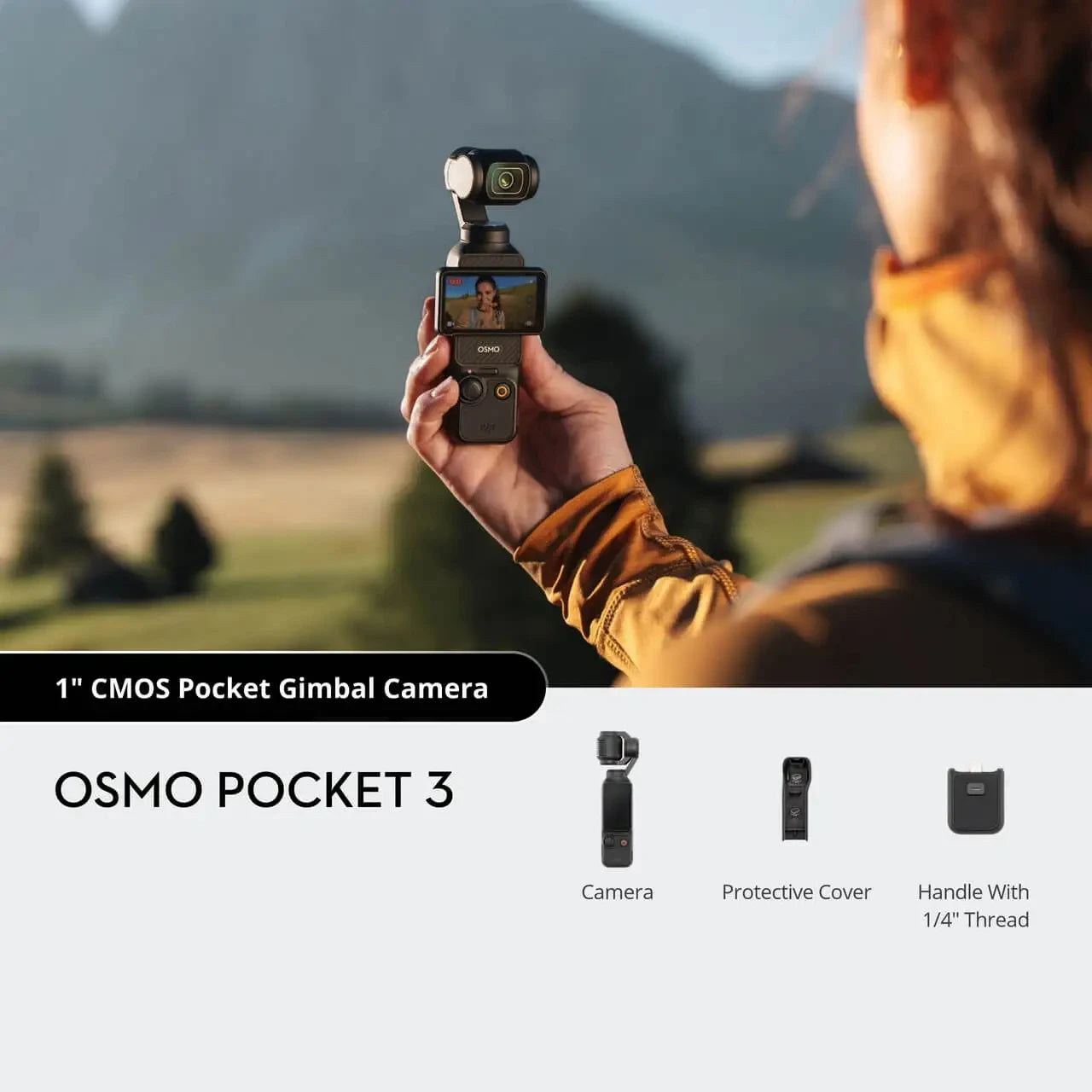 DJI Osmo Pocket 3 Creator Combo Pocket Sized 3-axis Stabilized Handheld Camera Hdr Video Stereo Recording