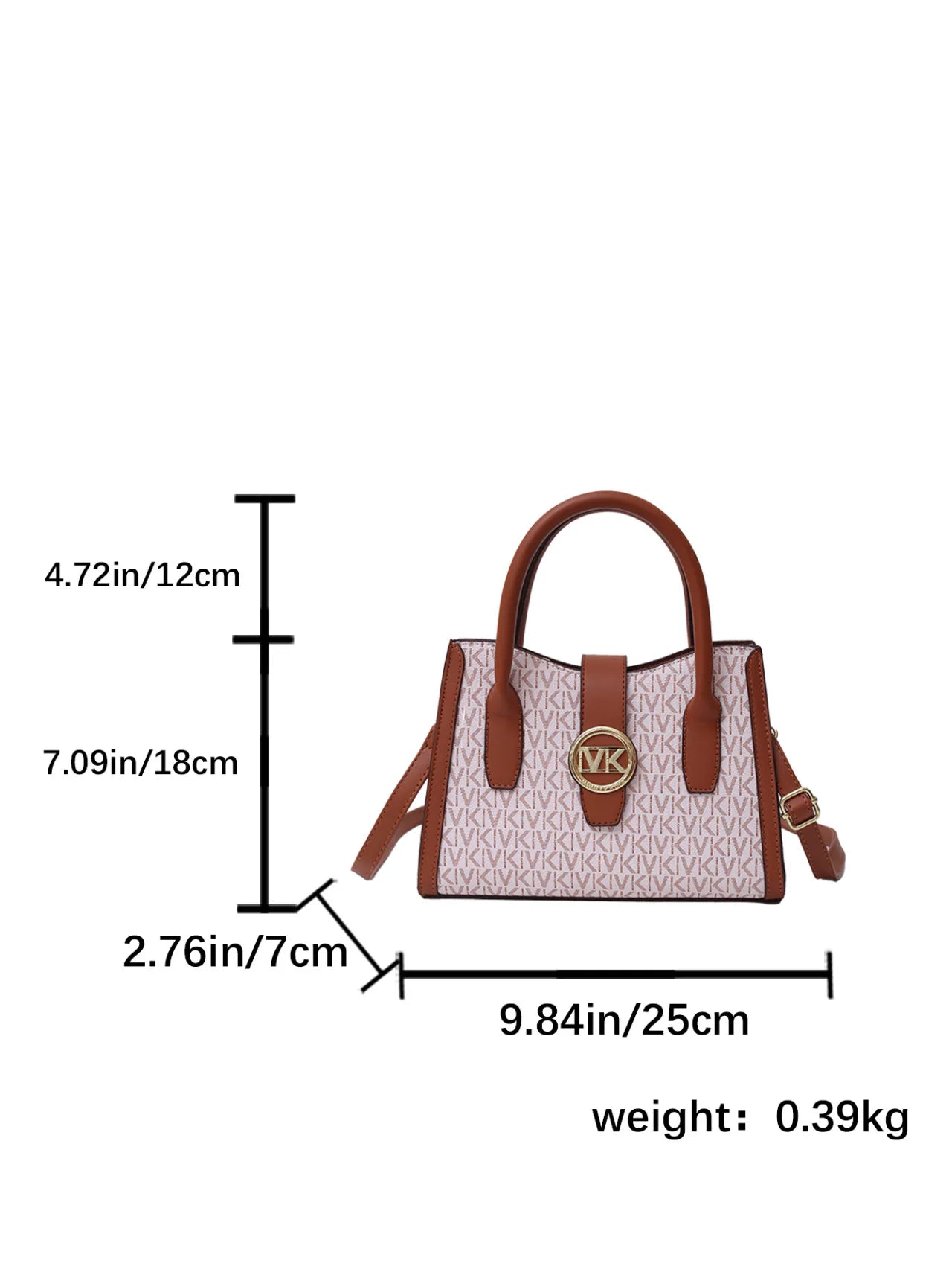 PU Material Women's Handbag, Multi-functional Portable Single-shoulder Bag, Zipper Closure, Leather Lining Bag 5071