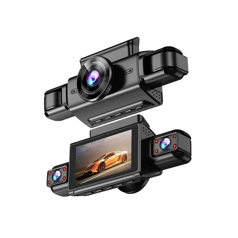 FHD 1080P 4 Channel Dashcam WiFi APP Control Front and Rear Car Camera 24h Parking Mode 4 Lens DashCam DVR Car Driving Recorder
