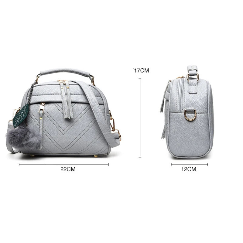 Gusure Luxury Handbag Women Crossbody Bag with Tassel hanging Large Capacity Female Shoulder Bags Embroidery Tote bag