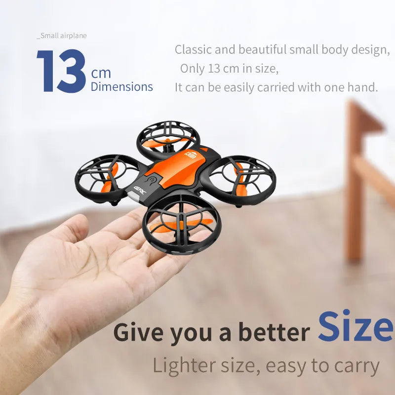 New V8 Mini Drone 4K 1080P HD Camera WiFi Fpv Air Pressure Altitude Hold Black Quadcopter RC Drone