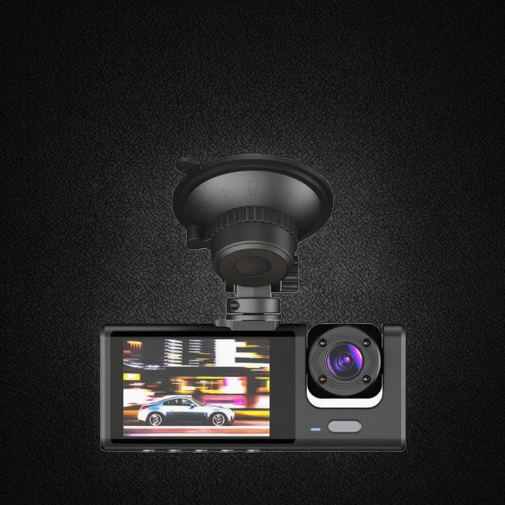 3 Lens Camera Car DVR Dash Cam 1080P Full Hd Front Wide Angle IR Inner Reverse Video Recorder Driver Car Black Box