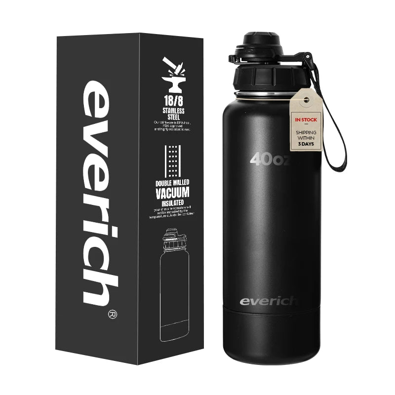 32oz Classical 304 Stainless Steel Electrolytic Polishing Layer Double Wall Insulated Vacuum Flask Sports Water Bottle