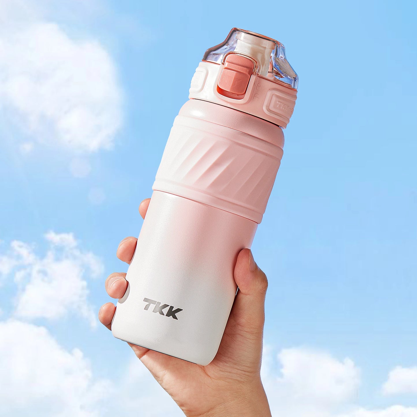Custom Logo 500ml Double-Wall Insulated Straw Sports Travel Bottle Tumbler Leak-Proof Hiking Mug Food Grade Feature for Kids