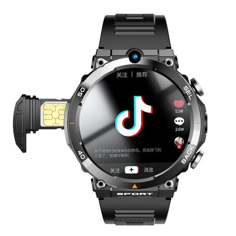 2024 4G 5G Smart Watch H10 WiFi GPS Dual Camera Video Call NFC 4+64GB 900MAH Battery Android Sport Smart Watch