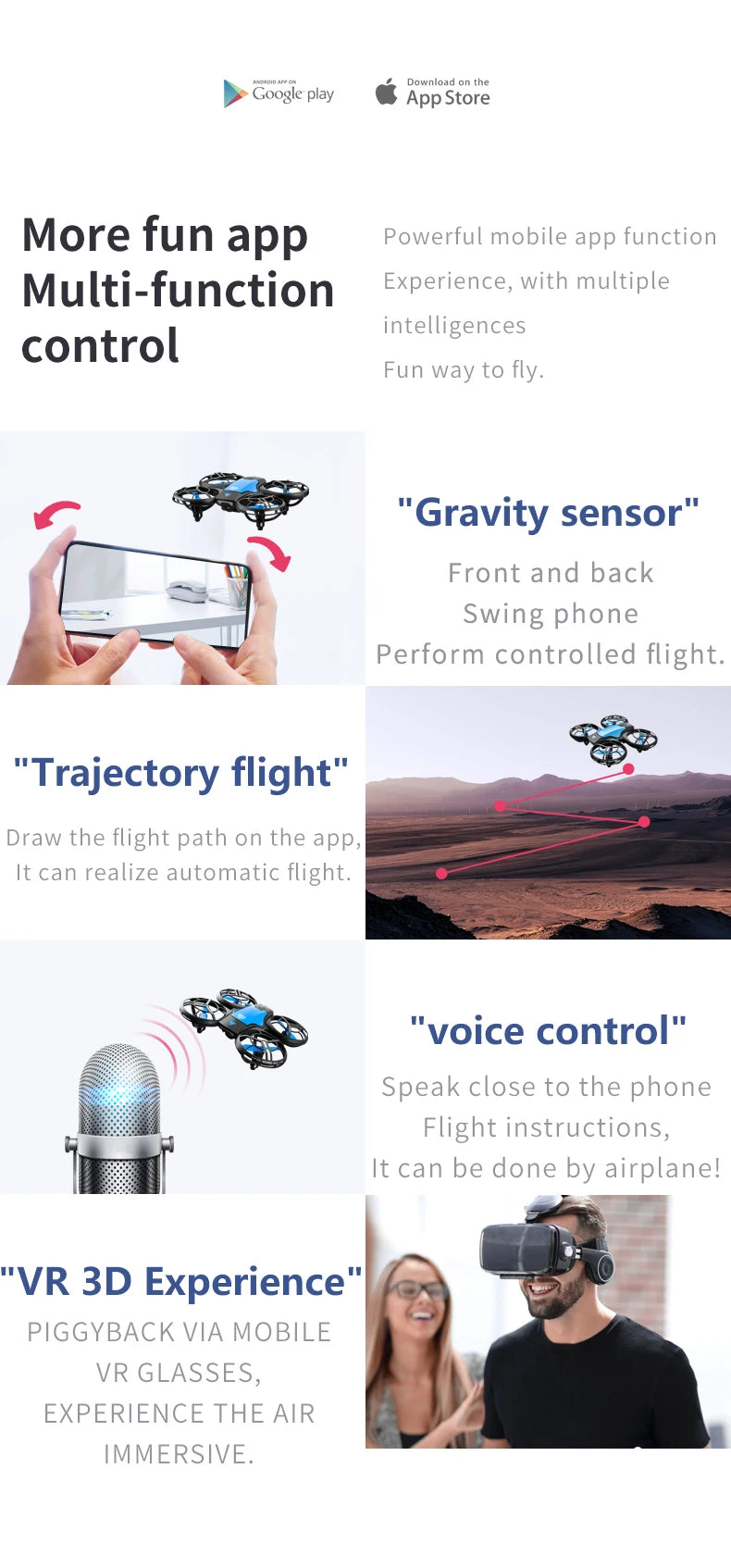 New V8 Mini Drone 4K 1080P HD Camera WiFi Fpv Air Pressure Altitude Hold Black Quadcopter RC Drone