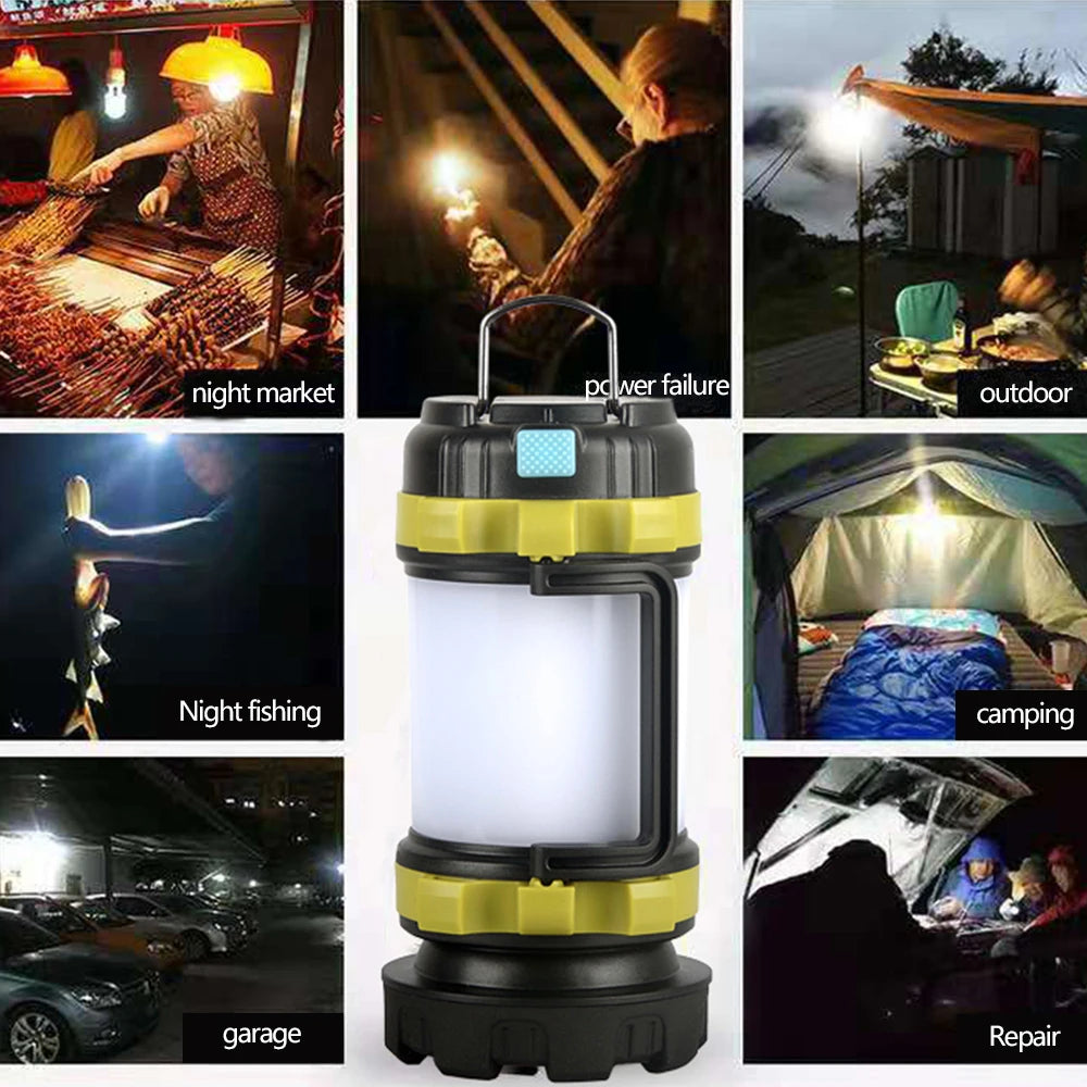 Super Bright USB Rechargeable Searchlight LED Flashlight Waterproof Ultra-Long Range Hand lamp Outdoor Hunting Fishing Light