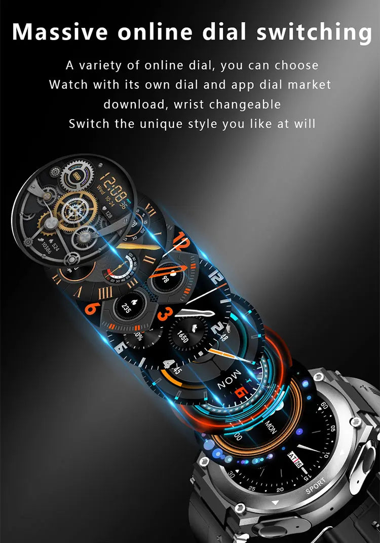 T92 Smart Watch with Earbuds 2-in-1 Music Player Heart Rate & Blood Pressure Monitor Waterproof IP67 Answer Calls with Earphones