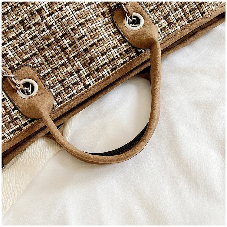 Women Tote Bag Fashion Nylon Large Handbag Chains Shoulder Bags Ladies Big Messenger Bag, Shopping Bag