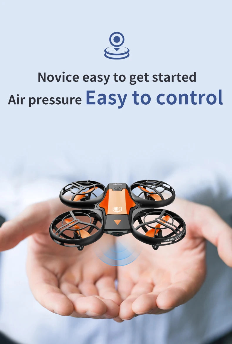 New V8 Mini Drone 4K 1080P HD Camera WiFi Fpv Air Pressure Altitude Hold Black Quadcopter RC Drone