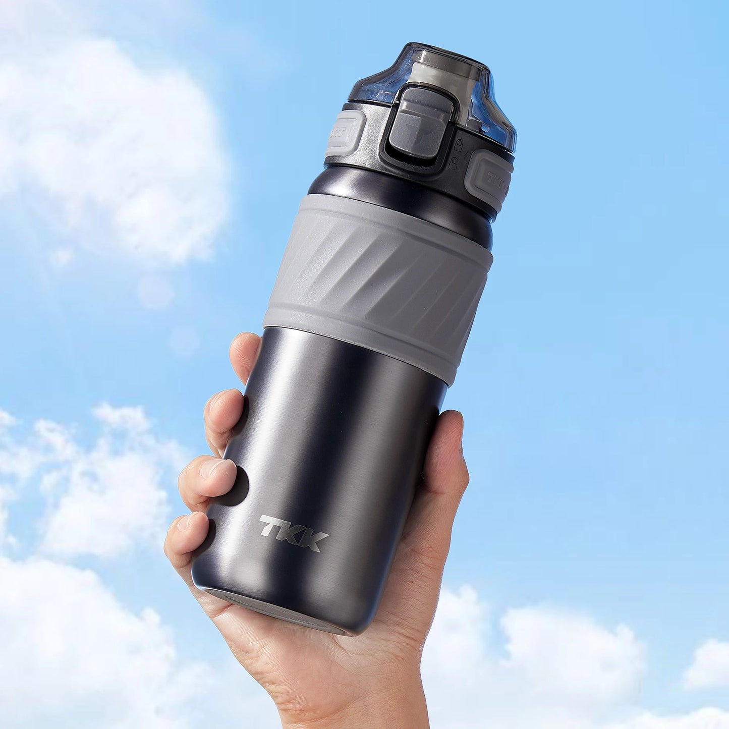 Custom Logo 500ml Double-Wall Insulated Straw Sports Travel Bottle Tumbler Leak-Proof Hiking Mug Food Grade Feature for Kids