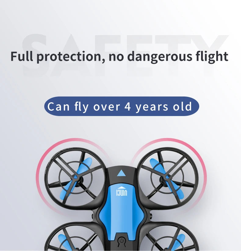 New V8 Mini Drone 4K 1080P HD Camera WiFi Fpv Air Pressure Altitude Hold Black Quadcopter RC Drone