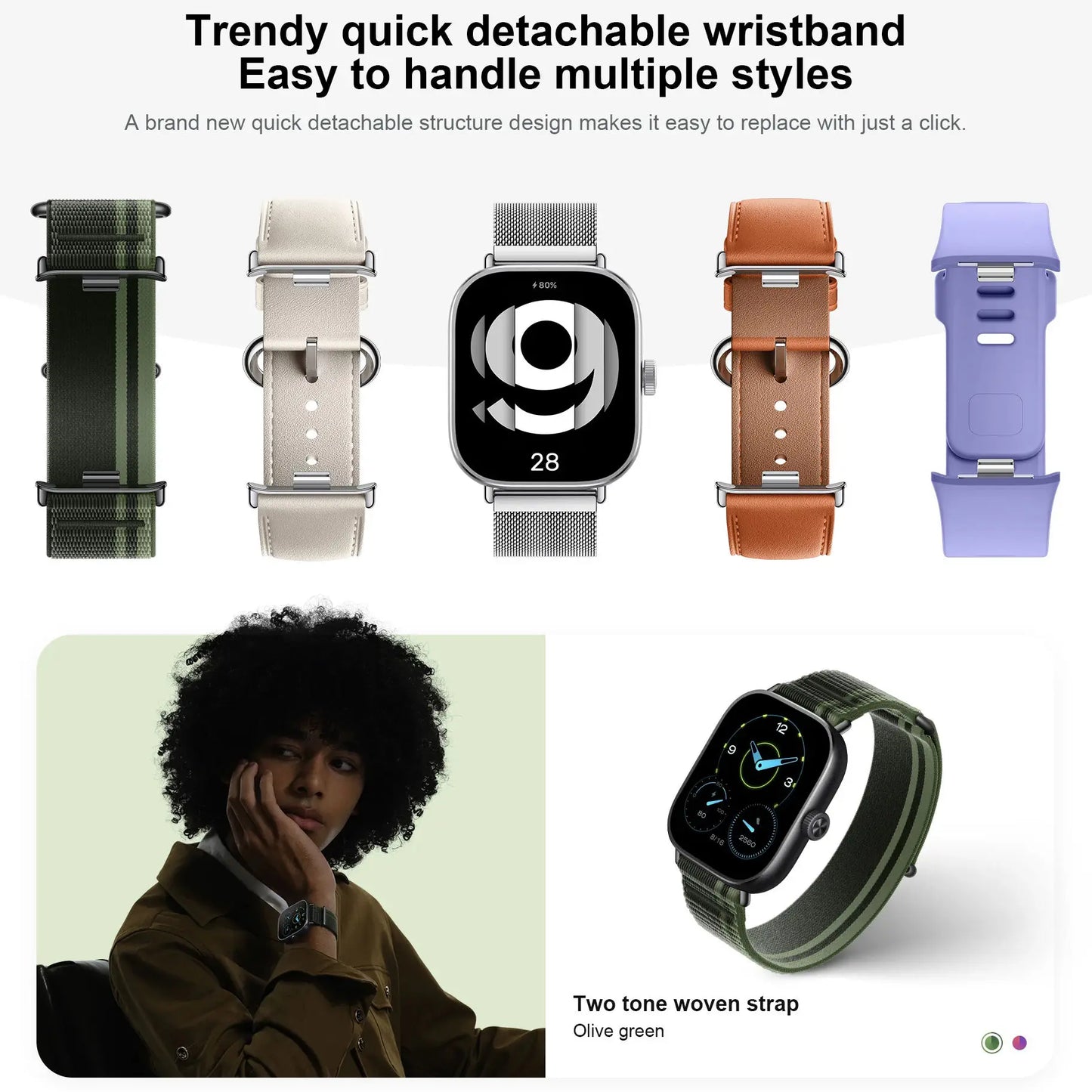 New Design Redmi Watch 4 Smartwatch 1.97'' AMOLED Display Support BT Voice Call Ultra Long 18 Days Battery Life for Xiaomi