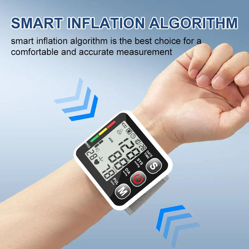 Rechargeable Wrist BP Monitor 24 Hour Blood Pressure Monitor