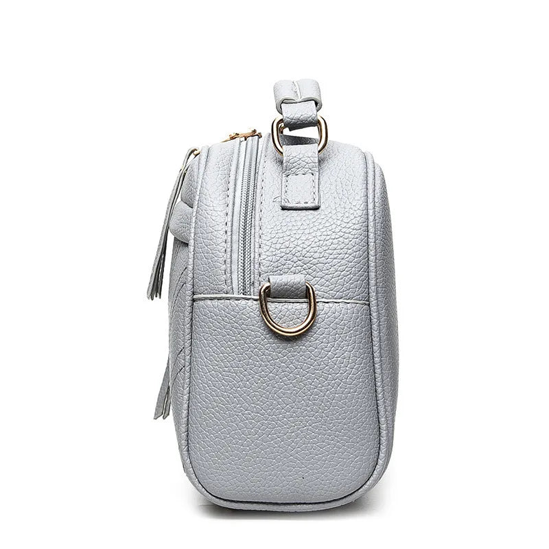 Gusure Luxury Handbag Women Crossbody Bag with Tassel hanging Large Capacity Female Shoulder Bags Embroidery Tote bag
