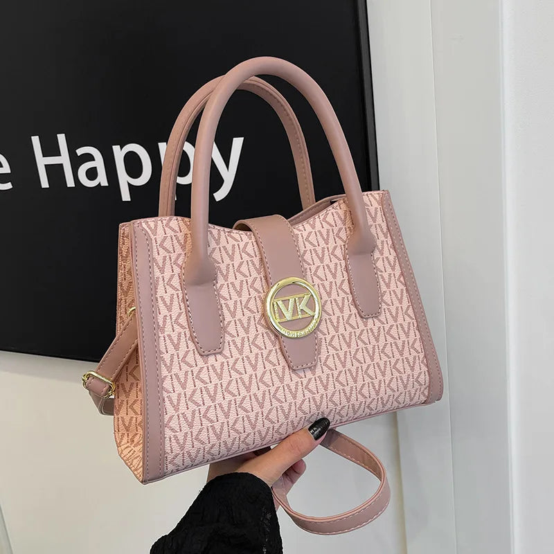 PU Material Women's Handbag, Multi-functional Portable Single-shoulder Bag, Zipper Closure, Leather Lining Bag 5071