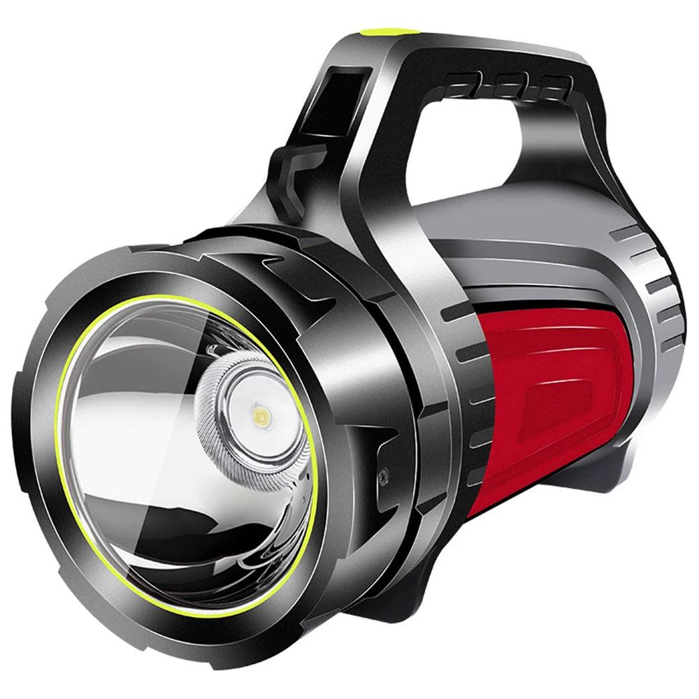 Super Bright USB Rechargeable Searchlight LED Flashlight Waterproof Ultra-Long Range Hand lamp Outdoor Hunting Fishing Light