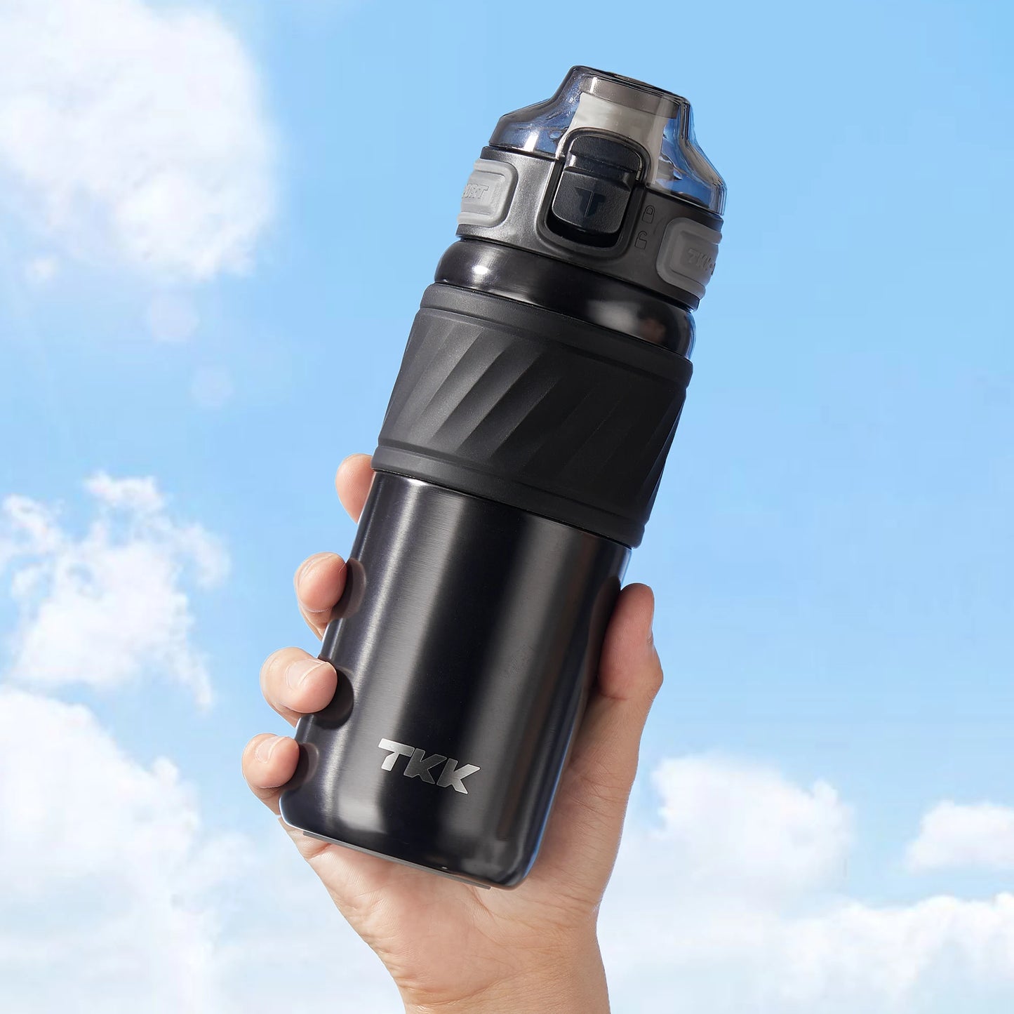 Custom Logo 500ml Double-Wall Insulated Straw Sports Travel Bottle Tumbler Leak-Proof Hiking Mug Food Grade Feature for Kids