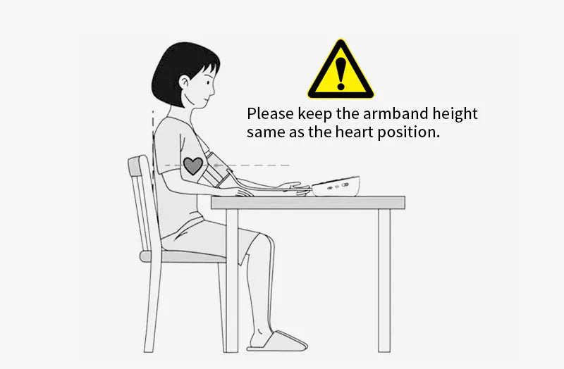 Yongrow Portable Digital Upper Arm Blood Pressure Monitor Measurement Tool Tonometer Sphygmomanometer