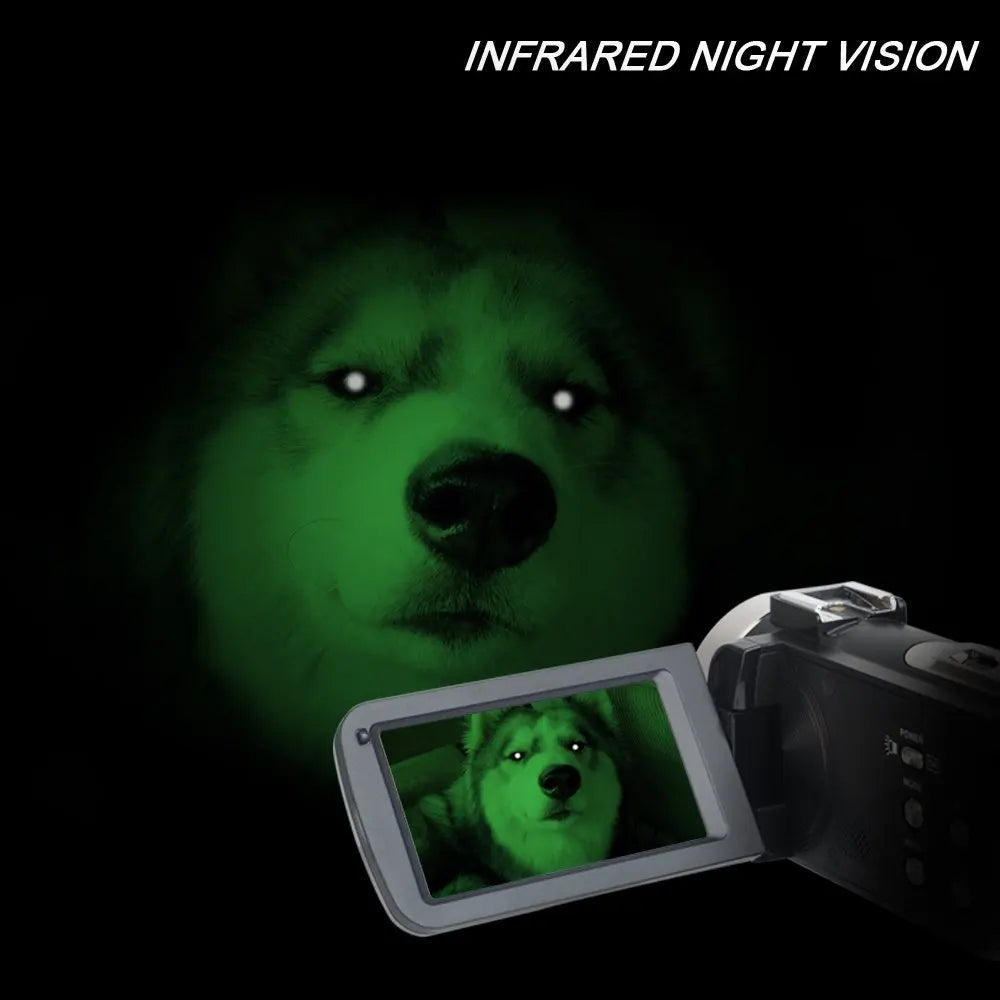 Popular Professional HDV Night Vision Recorder Camcorder Full hd 1080p 24mp Remote Control Mini Camera Digital Video Camera