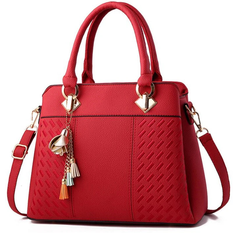 Gusure Luxury Handbag Women Crossbody Bag with Tassel hanging Large Capacity Female Shoulder Bags Embroidery Tote bag