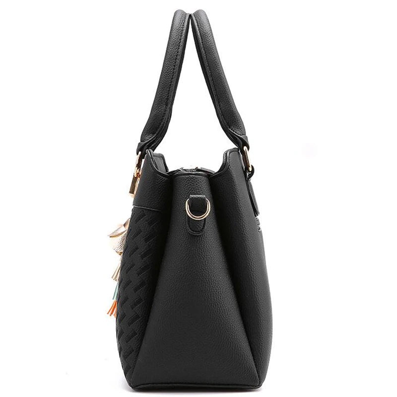 Gusure Luxury Handbag Women Crossbody Bag with Tassel hanging Large Capacity Female Shoulder Bags Embroidery Tote bag