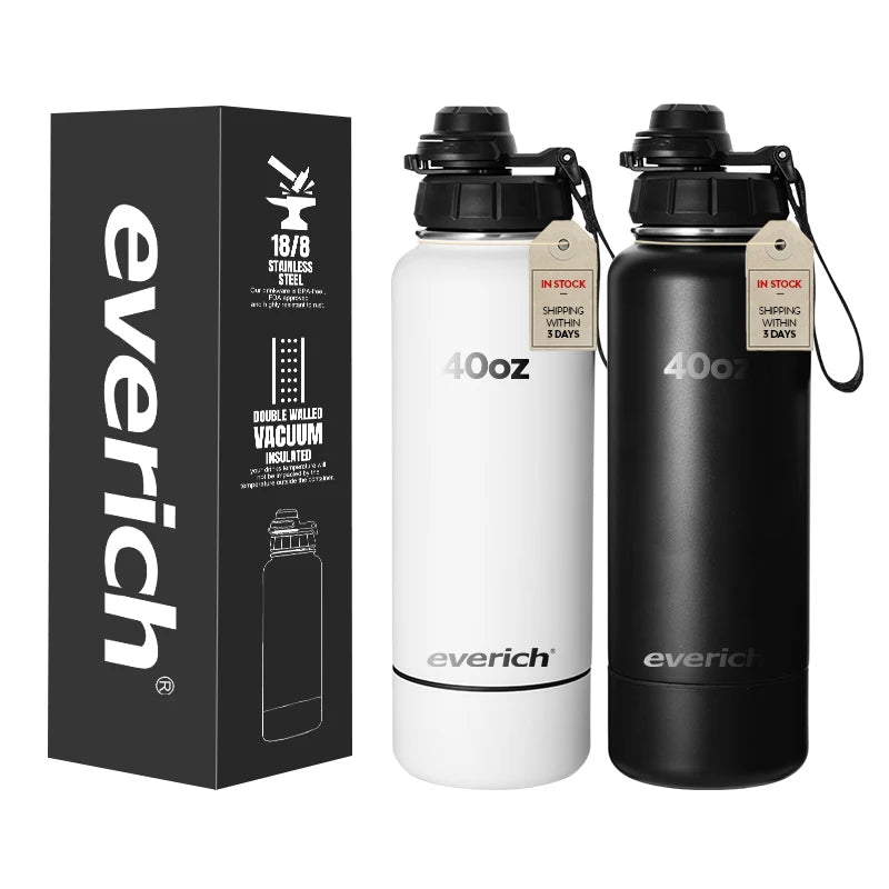 32oz Classical 304 Stainless Steel Electrolytic Polishing Layer Double Wall Insulated Vacuum Flask Sports Water Bottle