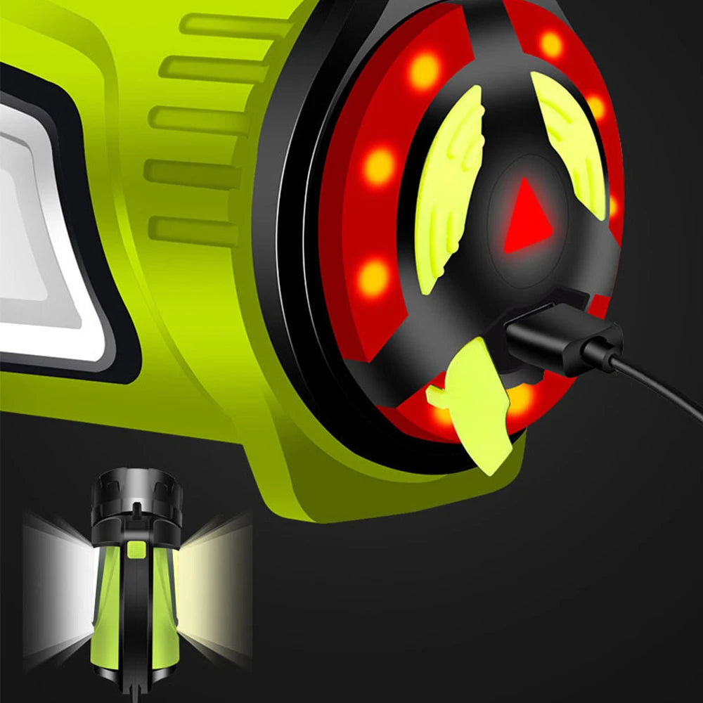 Super Bright USB Rechargeable Searchlight LED Flashlight Waterproof Ultra-Long Range Hand lamp Outdoor Hunting Fishing Light