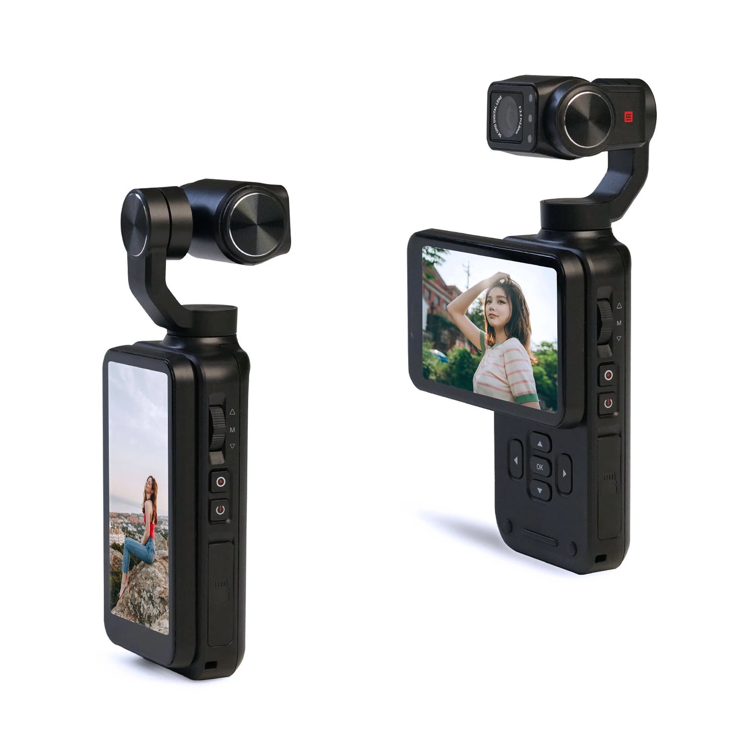 Mini HD Video Camcorder with 5K Recording, 3.5 Inch IPS Display, Optical Zoom, Night Shot, Stabilizer and WiFi