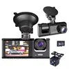 3 Lens Camera Car DVR Dash Cam 1080P Full Hd Front Wide Angle IR Inner Reverse Video Recorder Driver Car Black Box