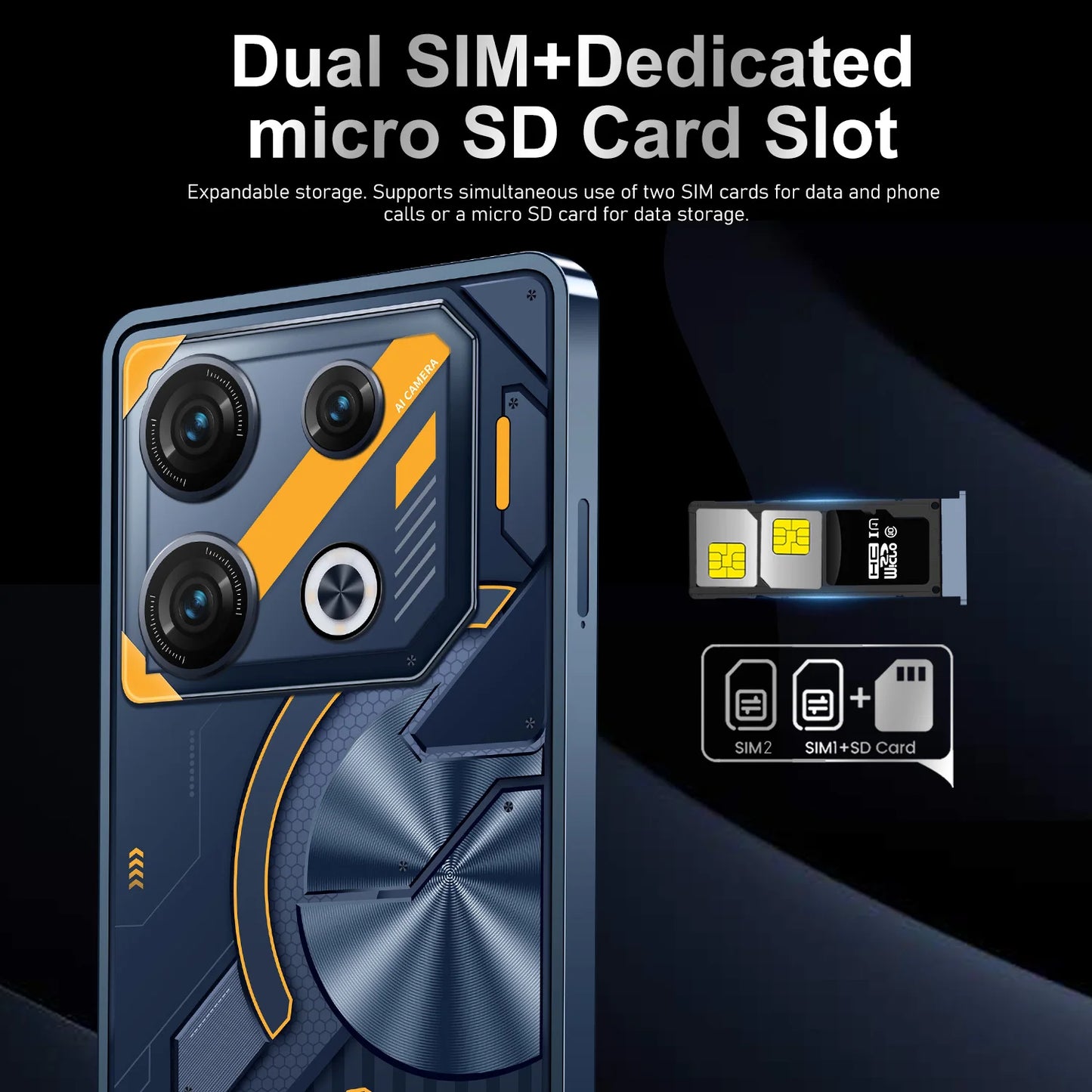 GT10 Pro the Ultimate 7.3 Full Display Android 5G-Smartphone with 16GB RAM 1TB Storage and 10-Core Power