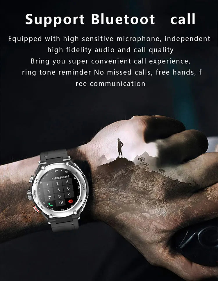 T92 Smart Watch with Earbuds 2-in-1 Music Player Heart Rate & Blood Pressure Monitor Waterproof IP67 Answer Calls with Earphones