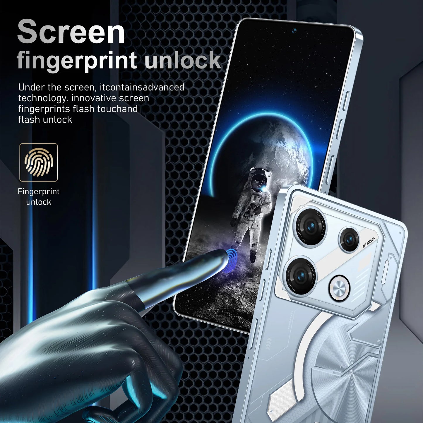 GT10 Pro the Ultimate 7.3 Full Display Android 5G-Smartphone with 16GB RAM 1TB Storage and 10-Core Power