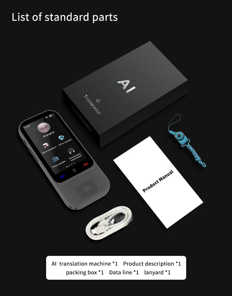 2025 Latest Portable Voice Language Translator Device 137 Online 17 Offline Language Translator S80 Pro Smart Translator