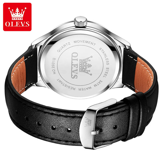 OLEVS 2931 Luxury Chronograph Quartz Watch Ceramic Japanese Movement Watch Mens Watches for Man Orologi