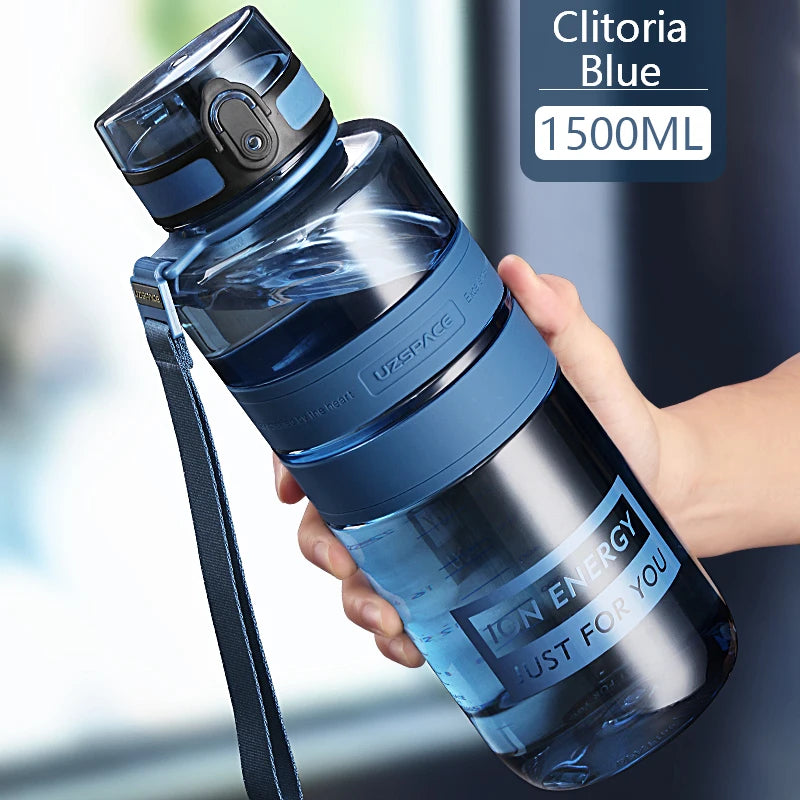 1.5/2L Sport Water Bottle Large capacity Portable leakproof Shaker Outdoor Fitness Bottle EcoFriendly Plastic Drinkware BPA Free