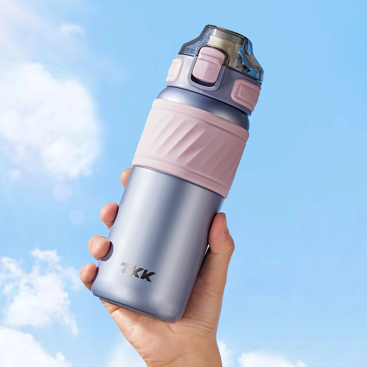 Custom Logo 500ml Double-Wall Insulated Straw Sports Travel Bottle Tumbler Leak-Proof Hiking Mug Food Grade Feature for Kids