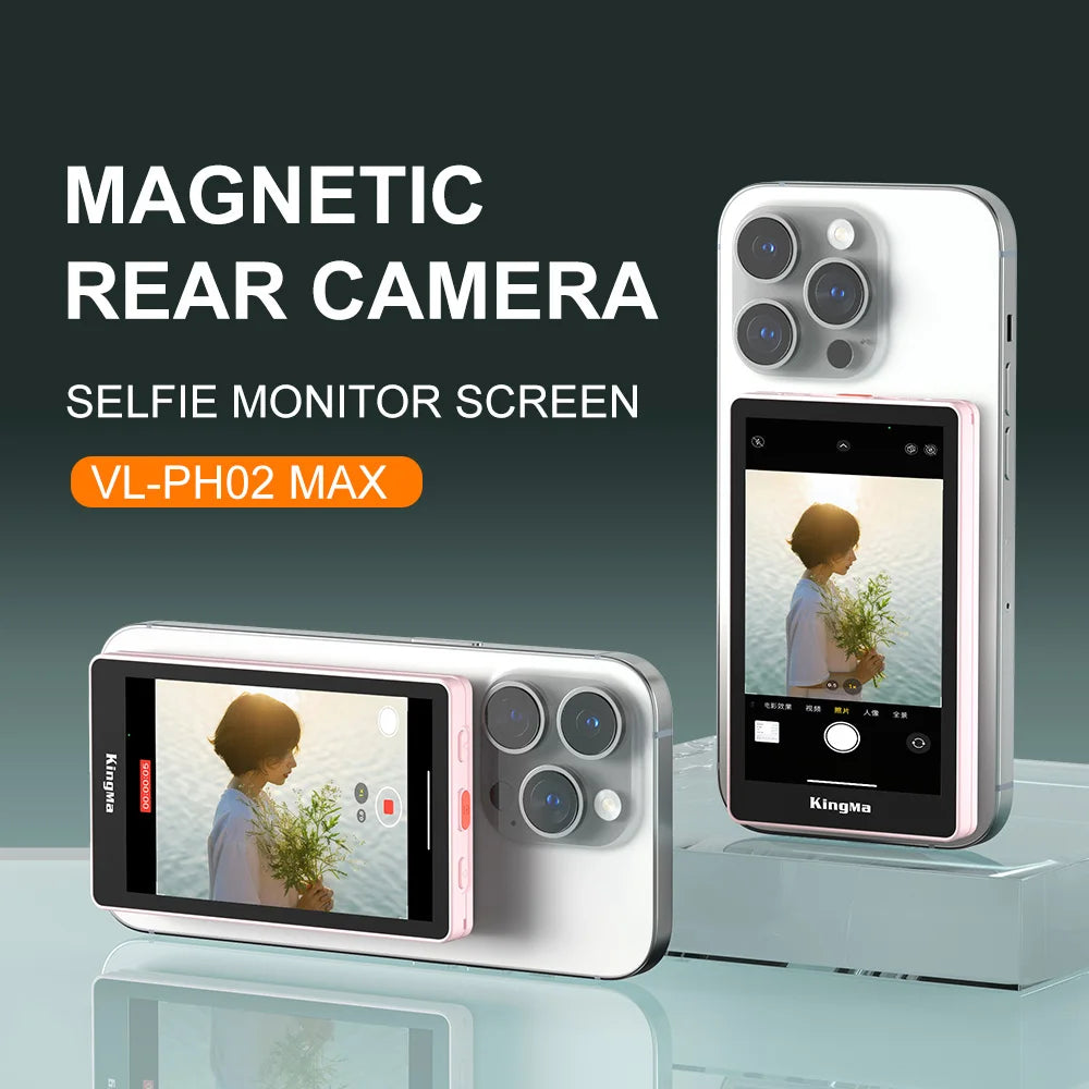 Kingma PH02 Max New Magnetic Vlog Selfie Camera Monitor Screen Custom IPhone13 14 15 16 PRO MAX S23 Ultra 13 14 Ultra