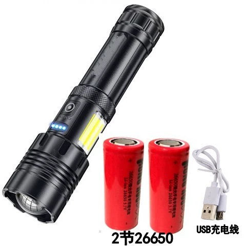 P90 Power Torch Rechargeable Outdoor Long-Range Xenon Lamp Zoom High-Power Spotlight Super Bright Probe Xenon Lamp