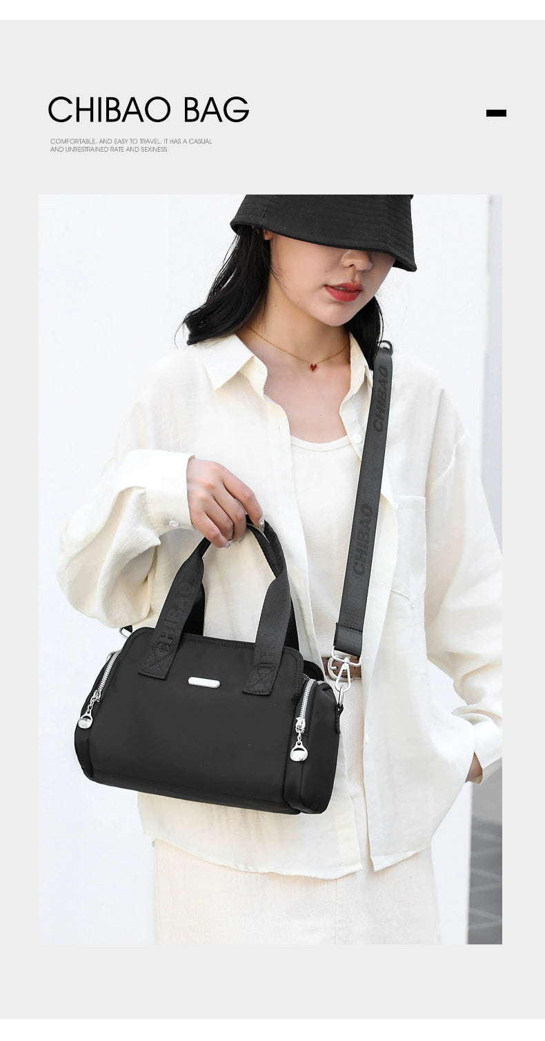 2024 New Arrival Large Capacity Handbag Women's Fashion Casual Lightweight Canvas Bag Women's Shoulder Messenger Bag Oxford Cloth