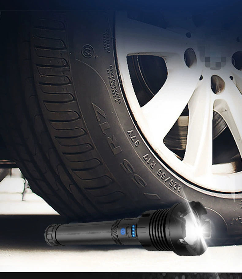 P90 Power Torch Rechargeable Outdoor Long-Range Xenon Lamp Zoom High-Power Spotlight Super Bright Probe Xenon Lamp