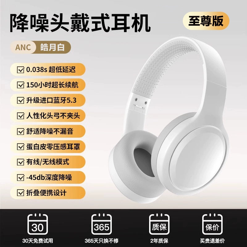2025 Computer Head-Mounted Wireless Bluetooth Headset New Arrival Mobile Phone Wired Noise-Canceling Headset Specially for Gaming